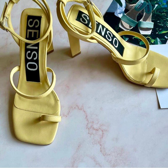 Senso leather heeled sandals, color: zest, size: 37 - Picture 2 of 10